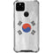 South Korean Flag Distressed Google Pixel 4a 5G Clear Case